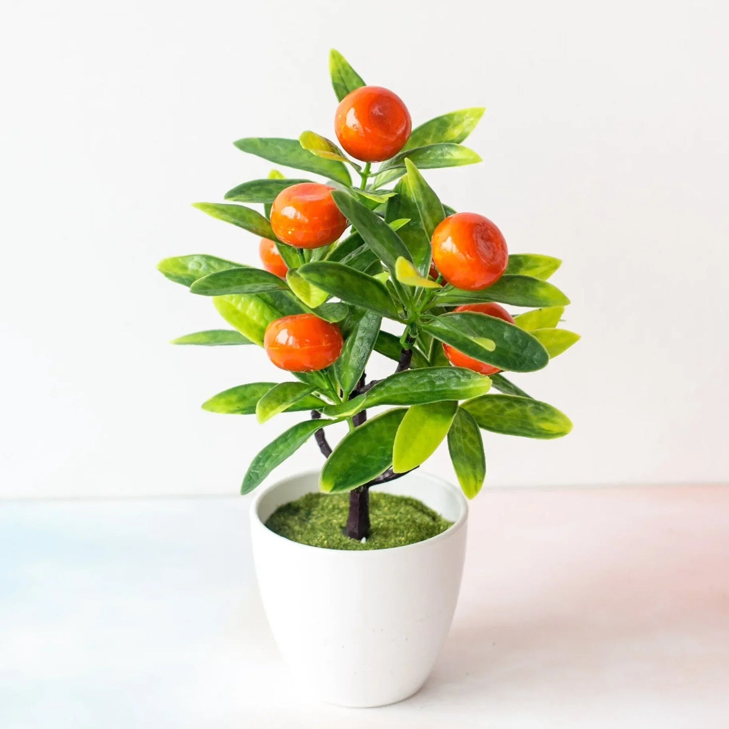 Plushyfe™ GreenGlow – Mini Artificial Plastic Tree for Home