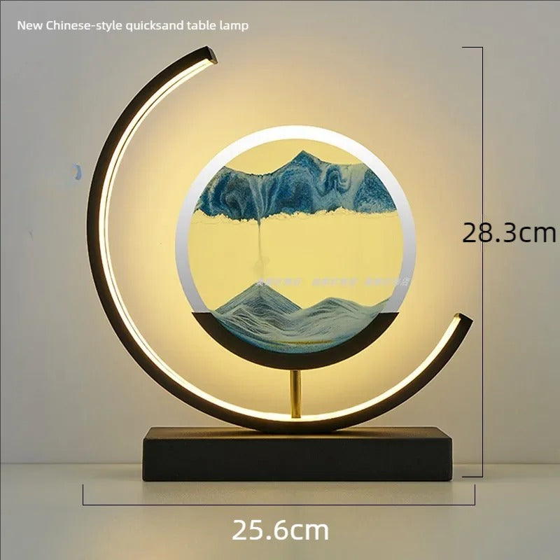 Plushyfe™ GlowWave™ – Hypnotic LED Quicksand Art Lamp