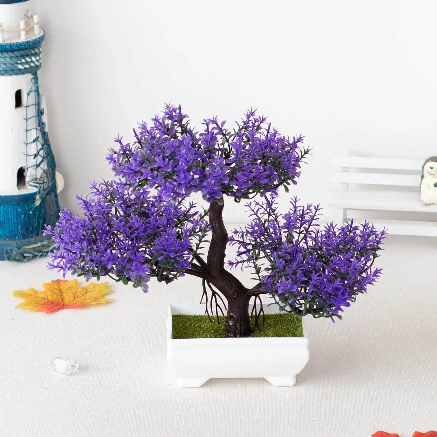 Plushyfe™ GreenGlow – Mini Artificial Plastic Tree for Home