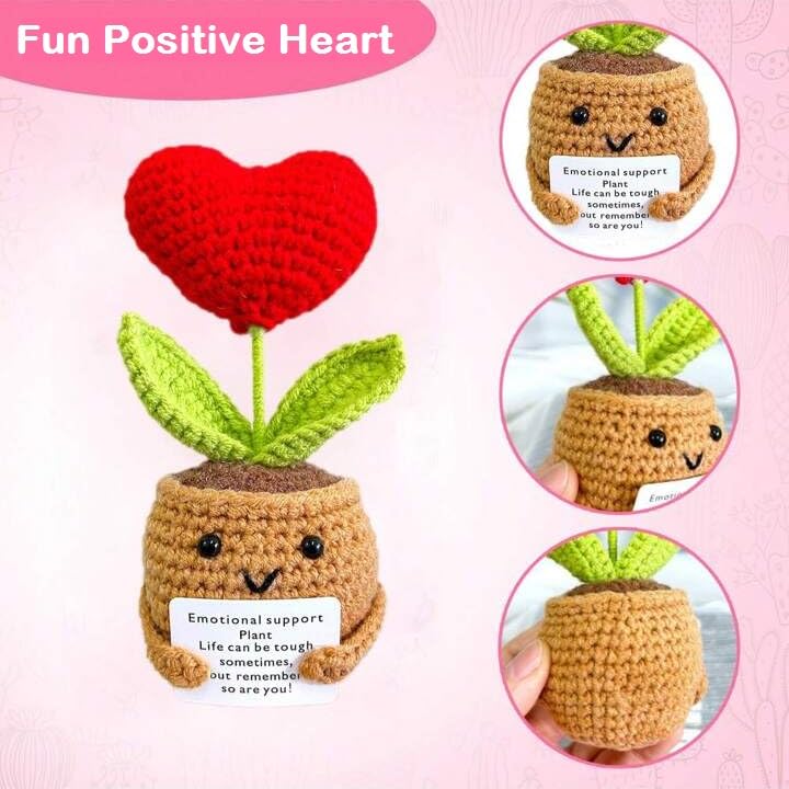 Plushyfe™ LoveKnot – Woven Heart Flower Energy Keepsake