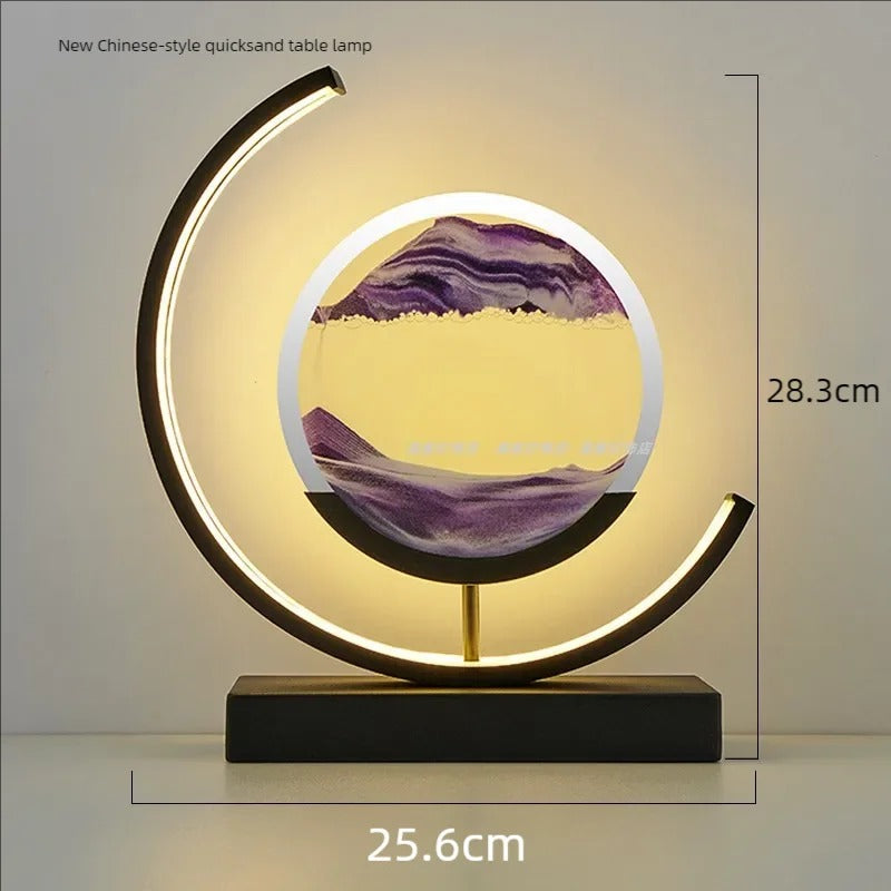 Plushyfe™ GlowWave™ – Hypnotic LED Quicksand Art Lamp