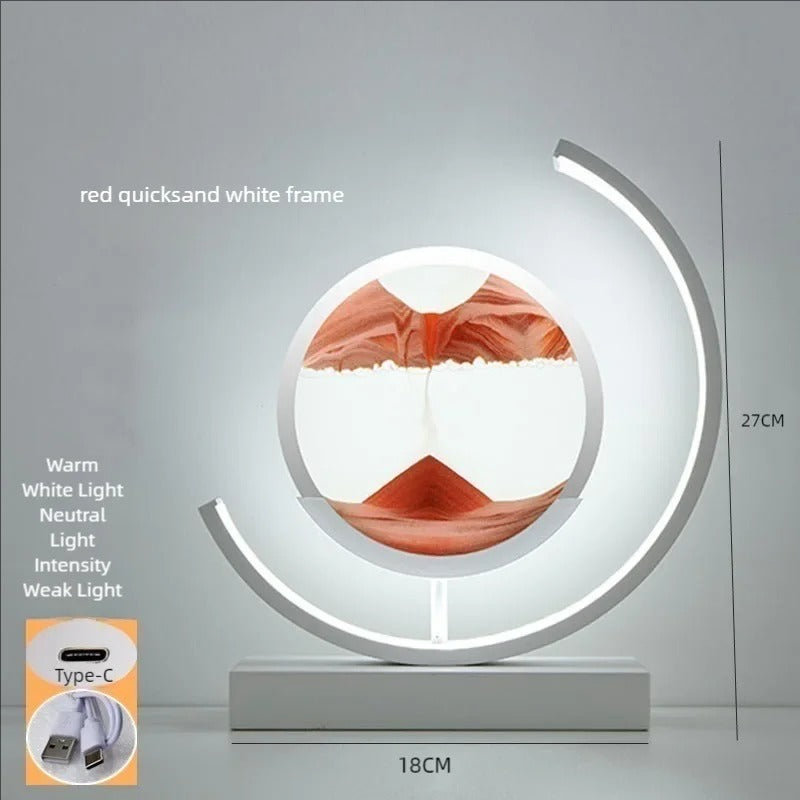 Plushyfe™ GlowWave™ – Hypnotic LED Quicksand Art Lamp