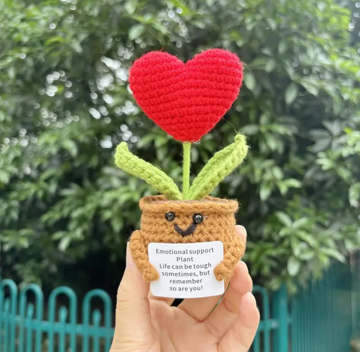 Plushyfe™ LoveKnot – Woven Heart Flower Energy Keepsake