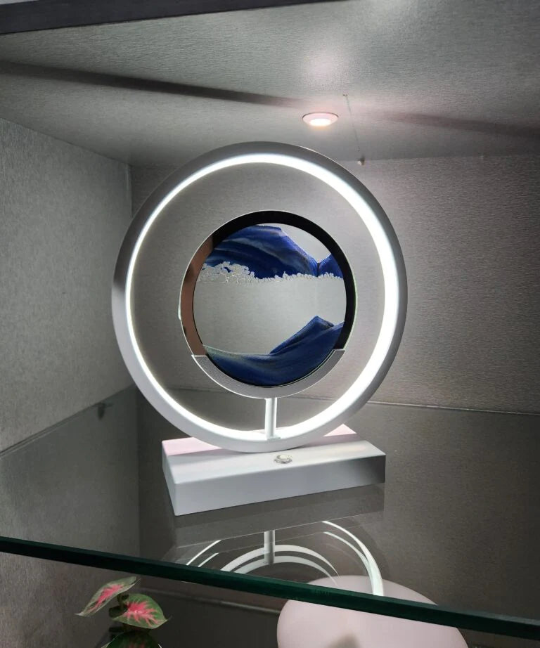 Plushyfe™ GlowWave™ – Hypnotic LED Quicksand Art Lamp