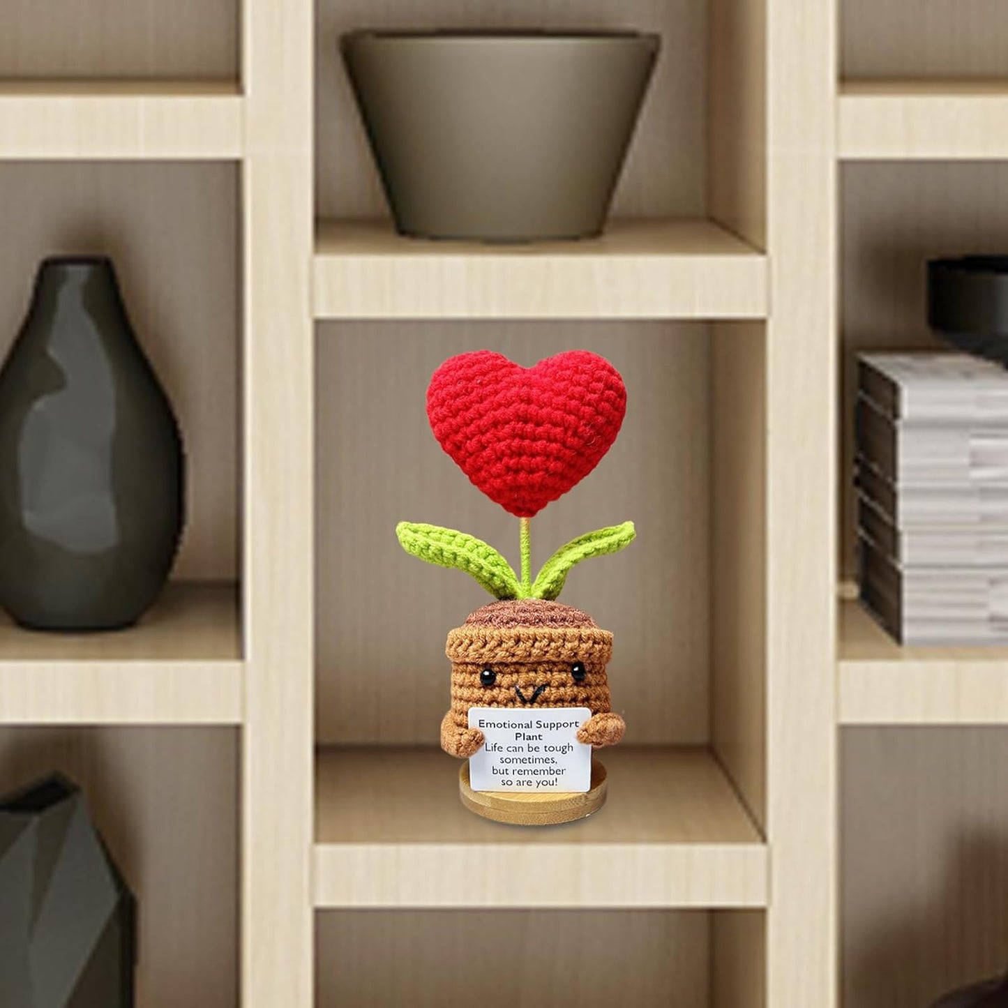 Plushyfe™ LoveKnot – Woven Heart Flower Energy Keepsake