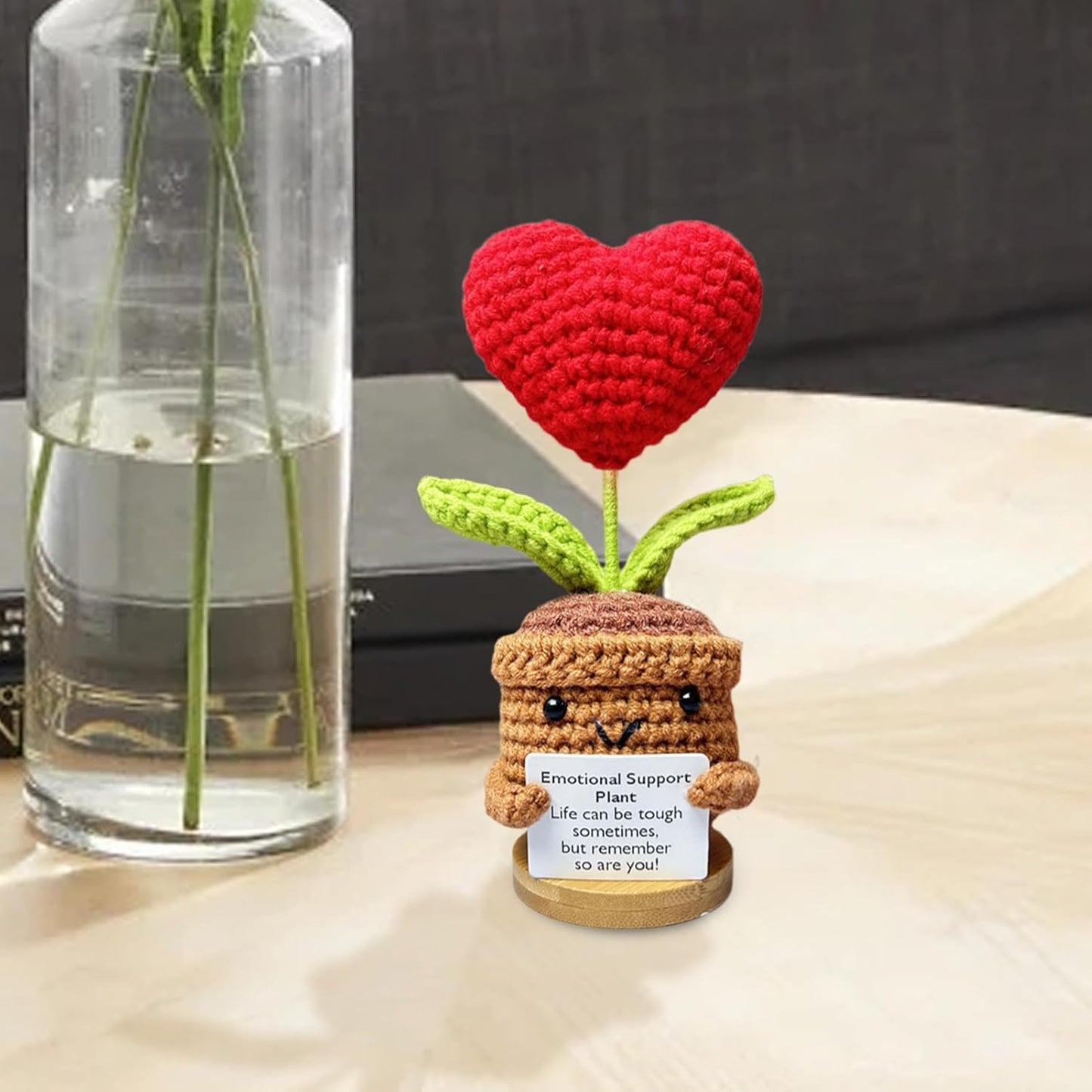 Plushyfe™ LoveKnot – Woven Heart Flower Energy Keepsake