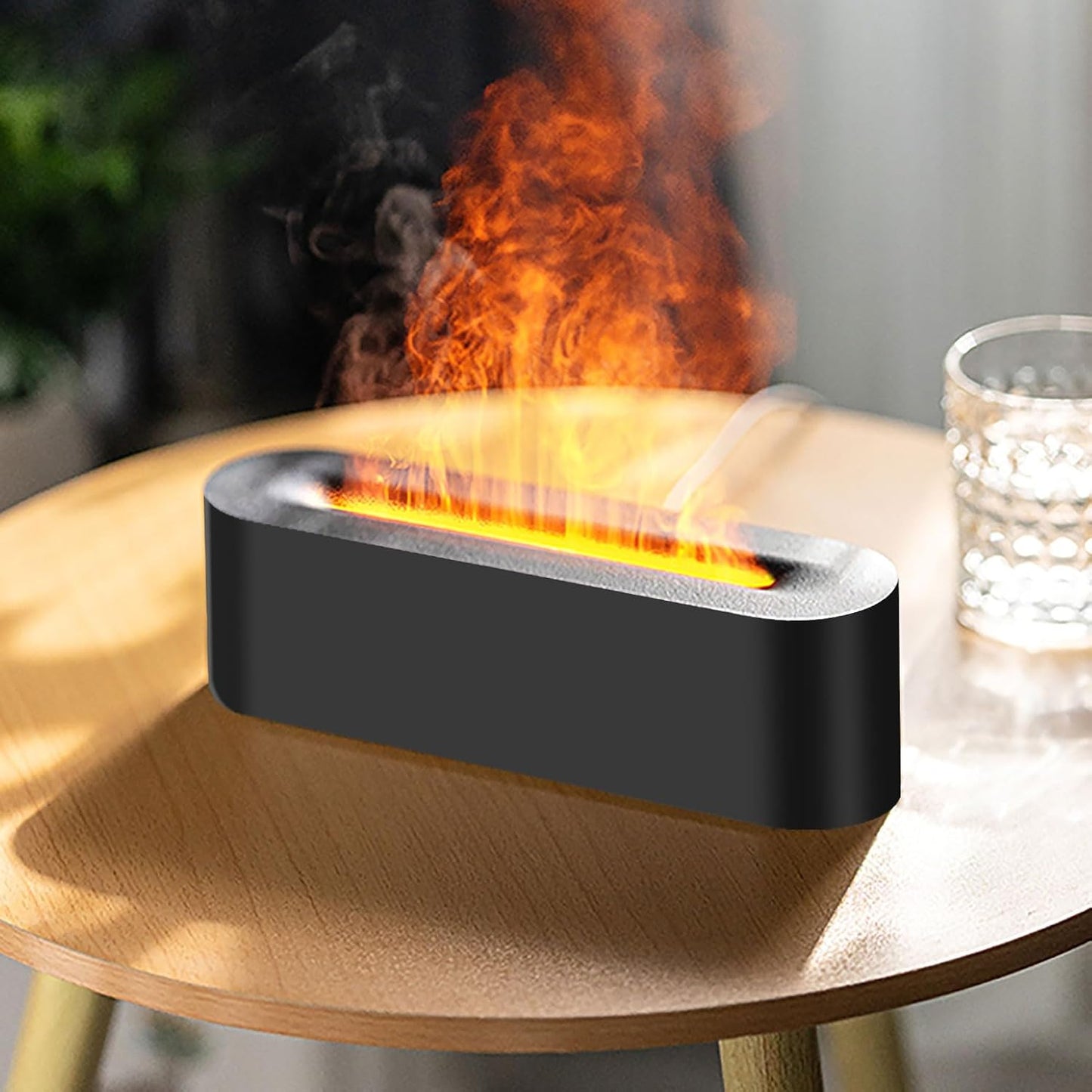 Plushyfe™ EmberMist – Relaxing Aromatherapy Flame Humidifier