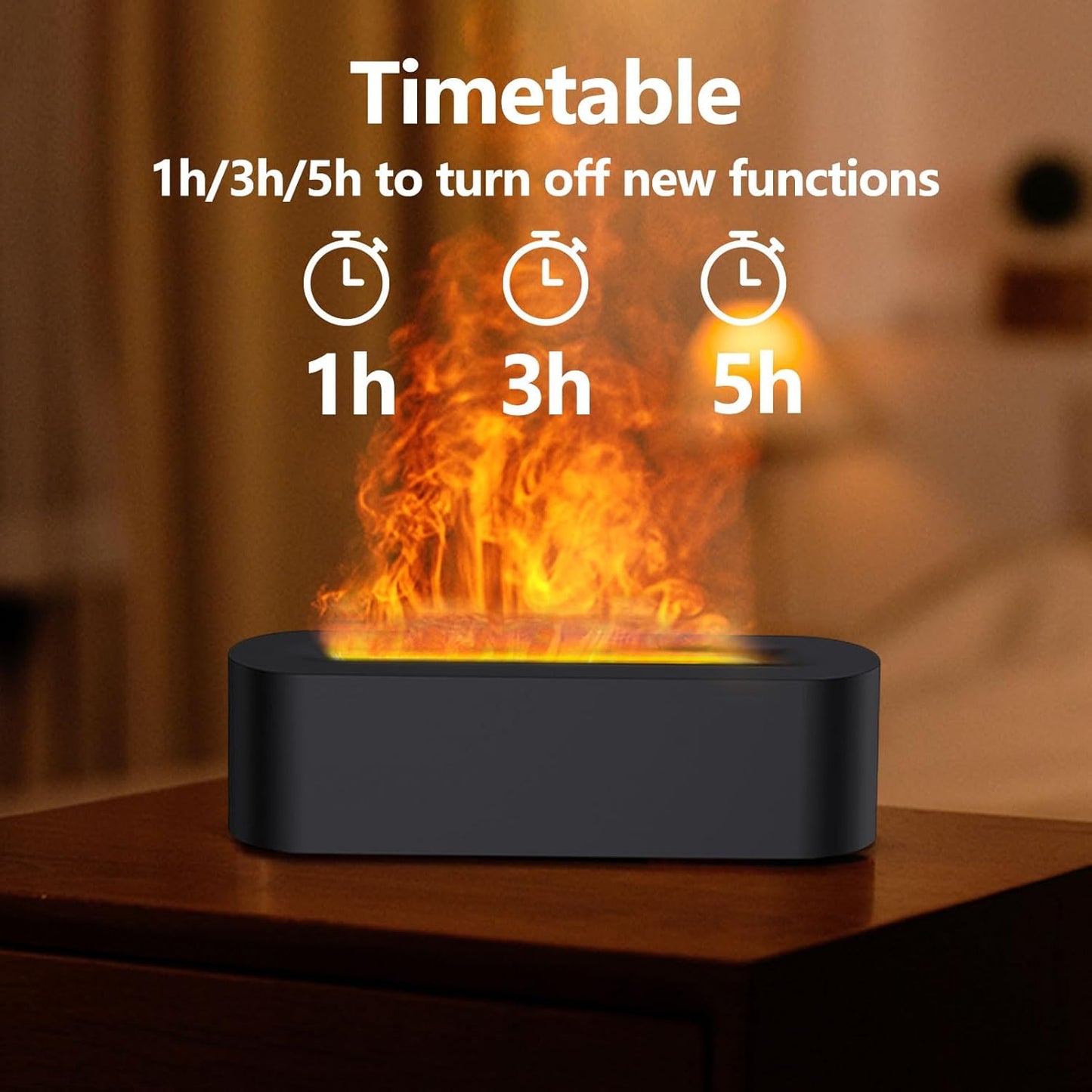 Plushyfe™ EmberMist – Relaxing Aromatherapy Flame Humidifier
