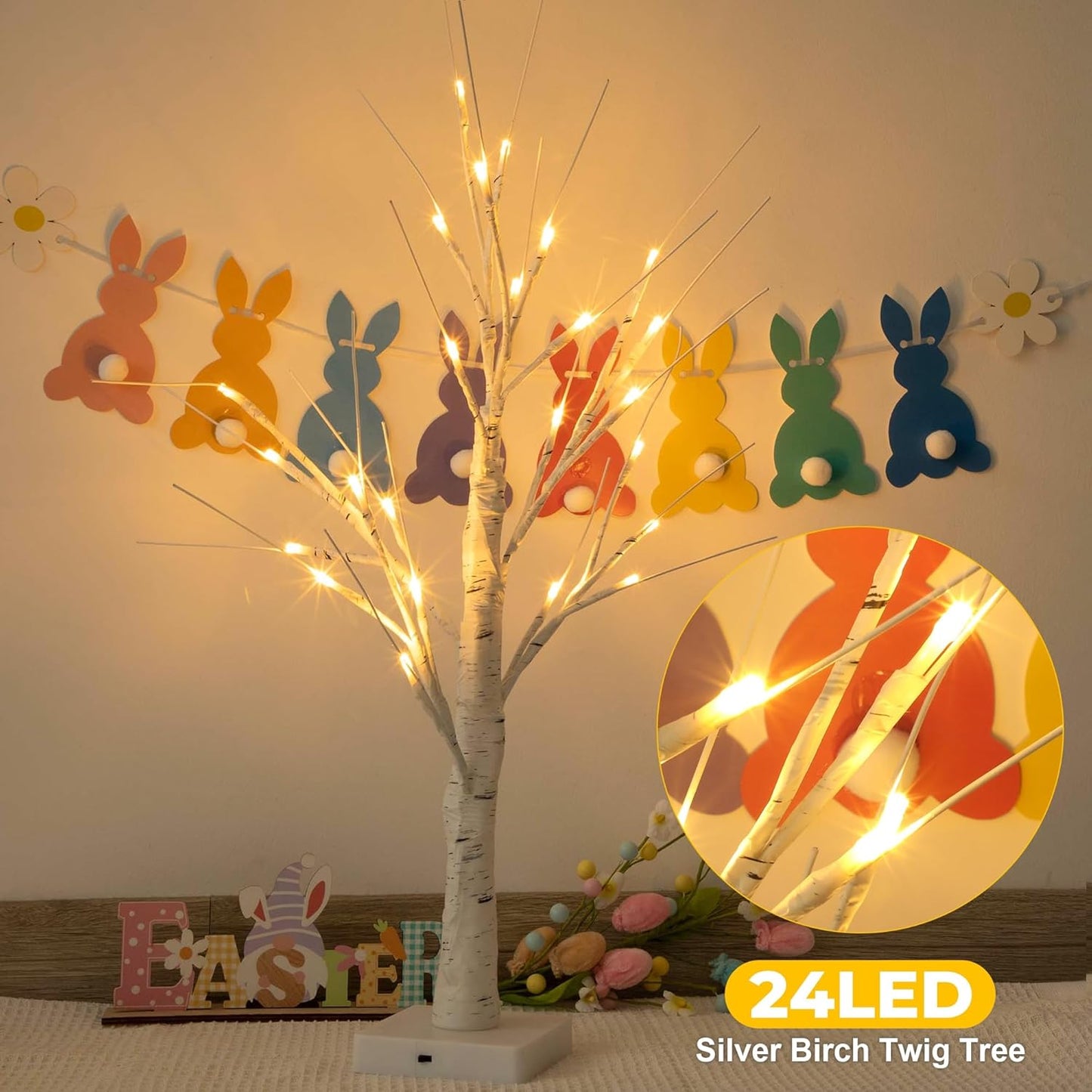 Plushyfe™ GlowBirch – LED Birch Tree Lights