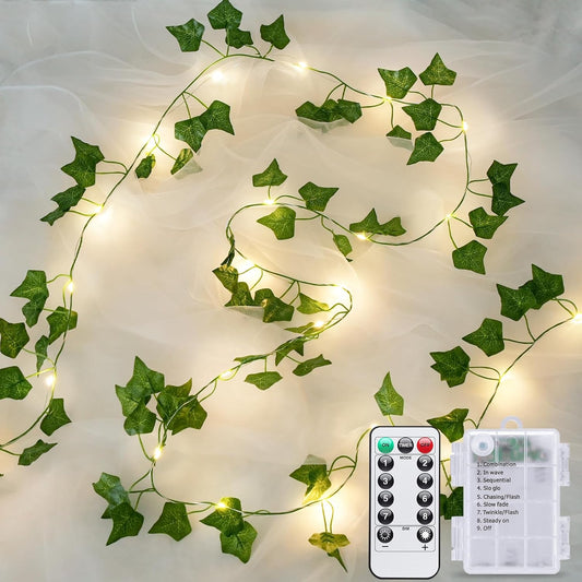 Plushyfe™ EverGlow – 3m Silk Creeper Leaf String Lights