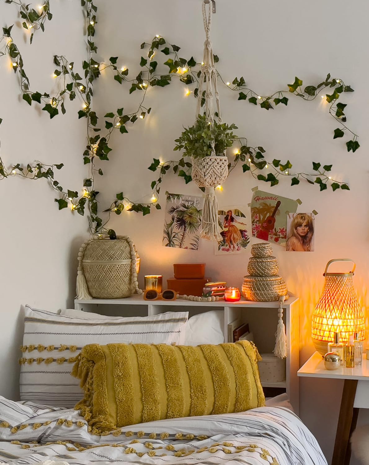 Plushyfe™ EverGlow – 3m Silk Creeper Leaf String Lights