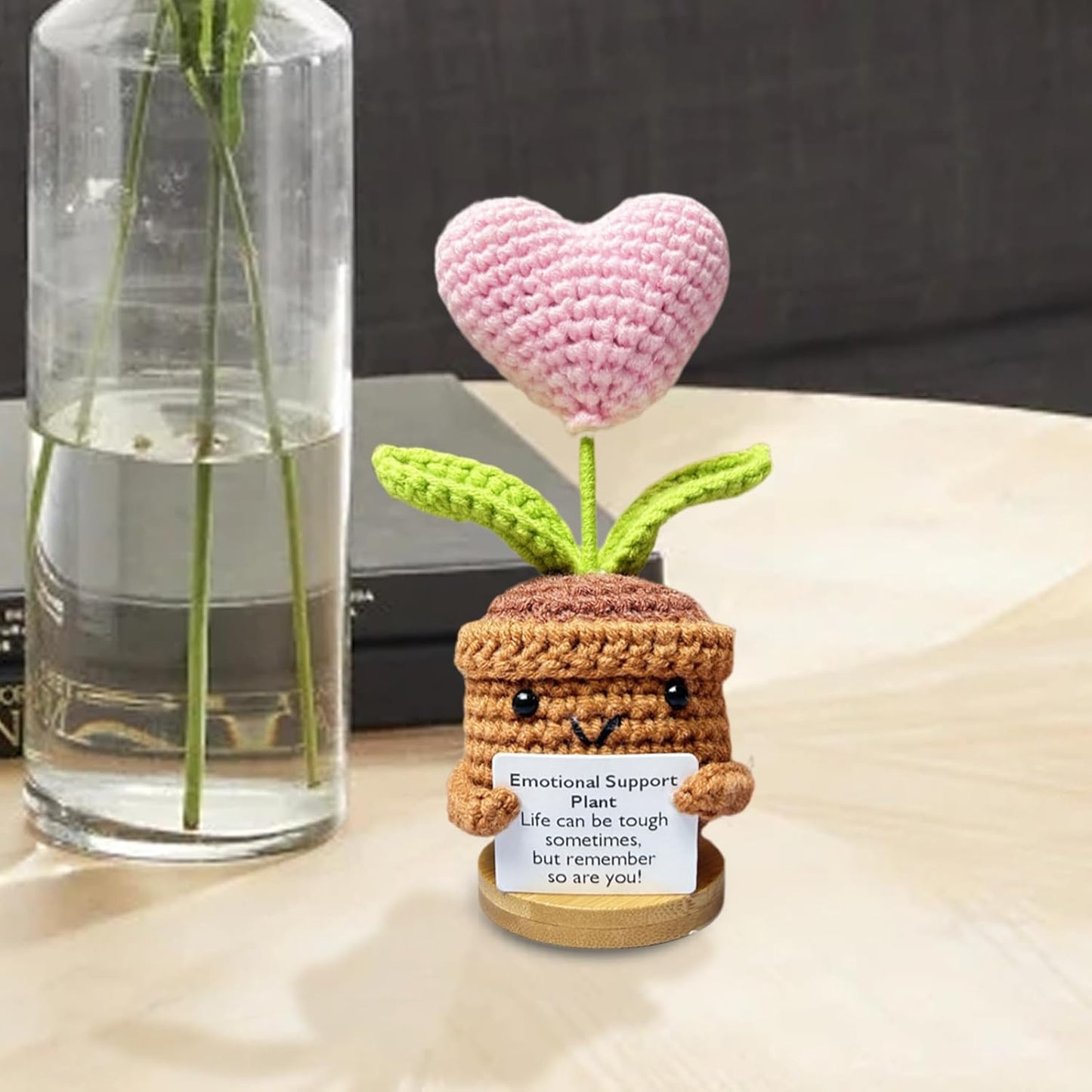 Plushyfe™ LoveKnot – Woven Heart Flower Energy Keepsake