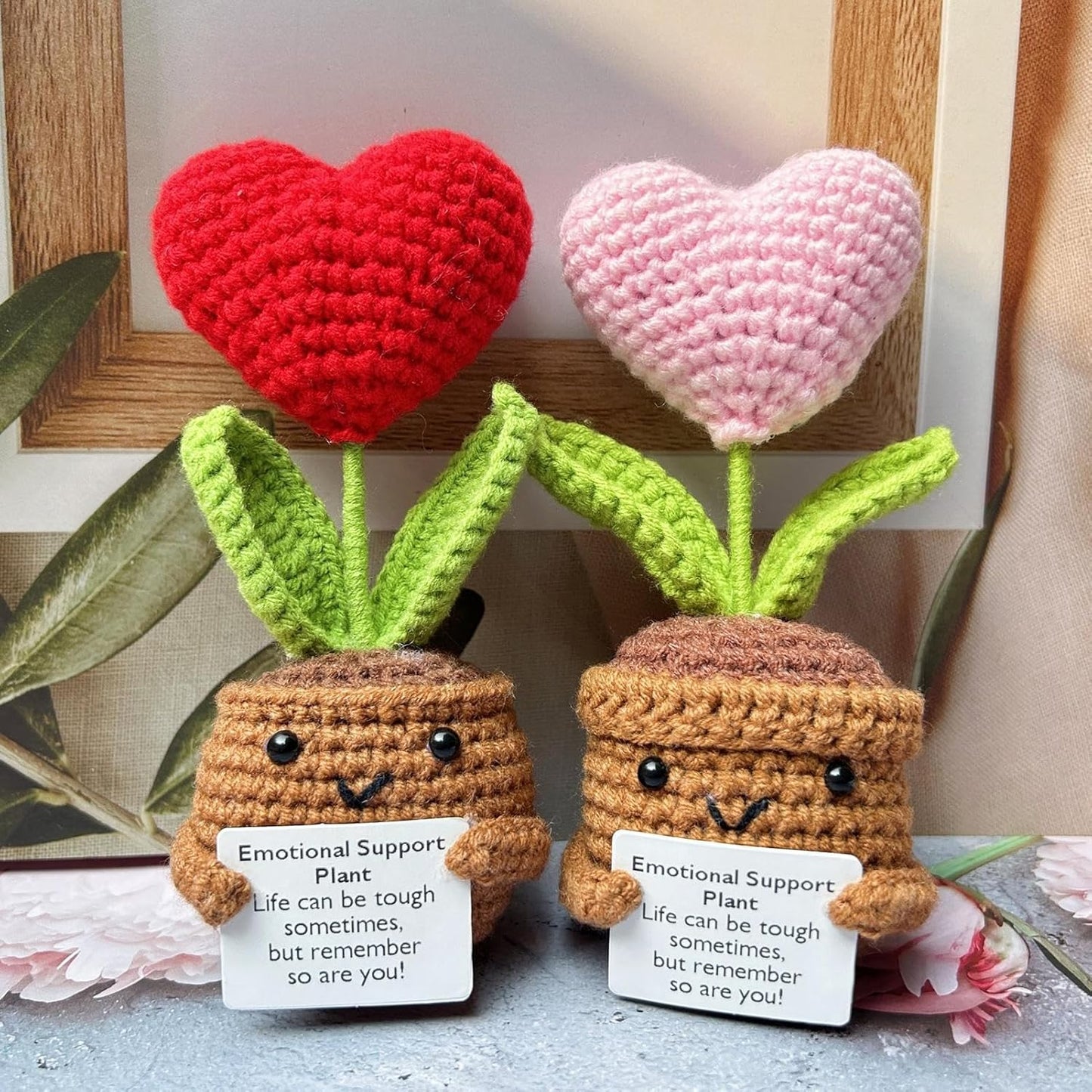 Plushyfe™ LoveKnot – Woven Heart Flower Energy Keepsake