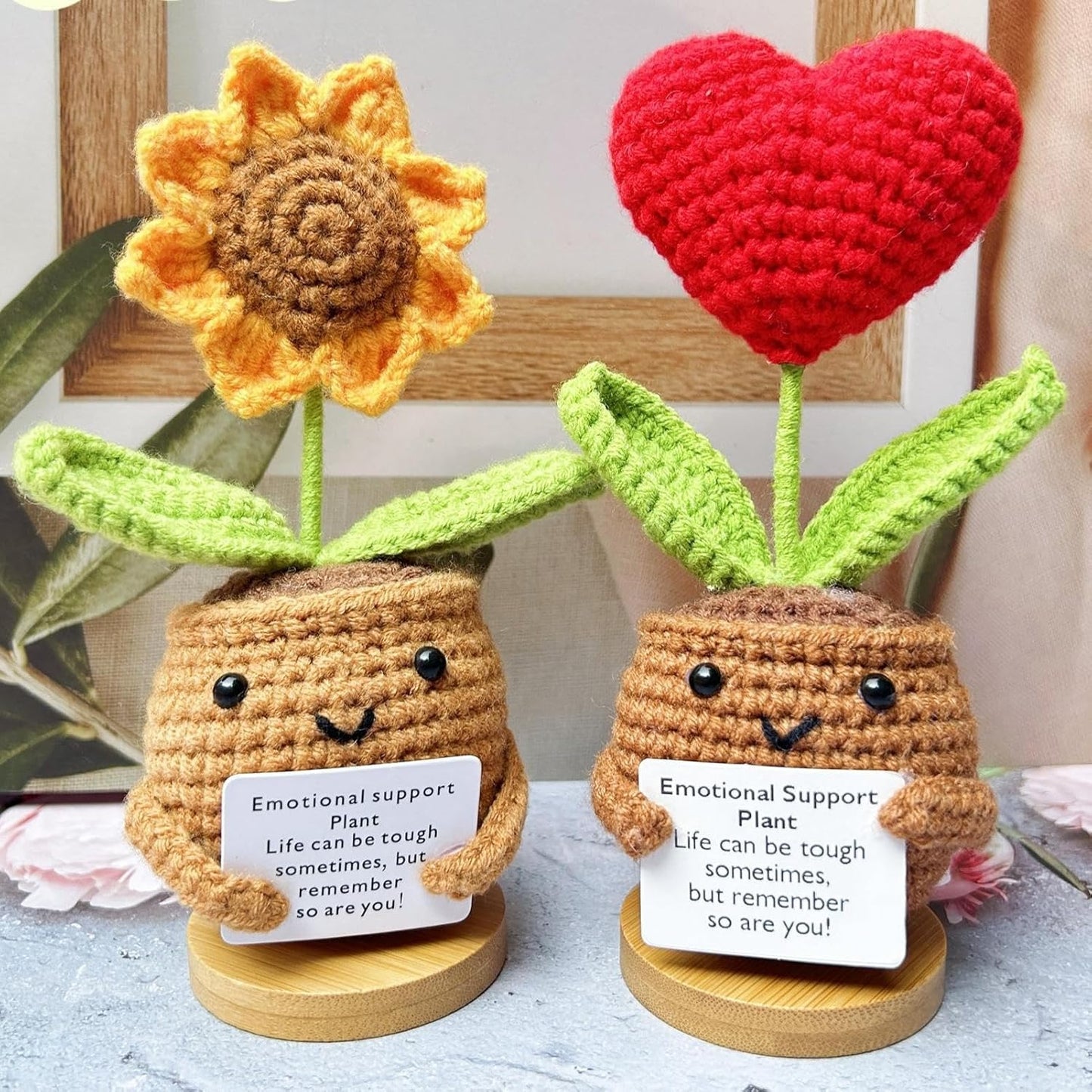 Plushyfe™ LoveKnot – Woven Heart Flower Energy Keepsake