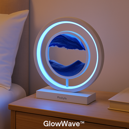 Plushyfe™ GlowWave™ – Hypnotic LED Quicksand Art Lamp