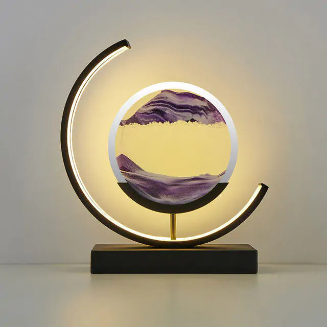 Plushyfe™ GlowWave™ – Hypnotic LED Quicksand Art Lamp