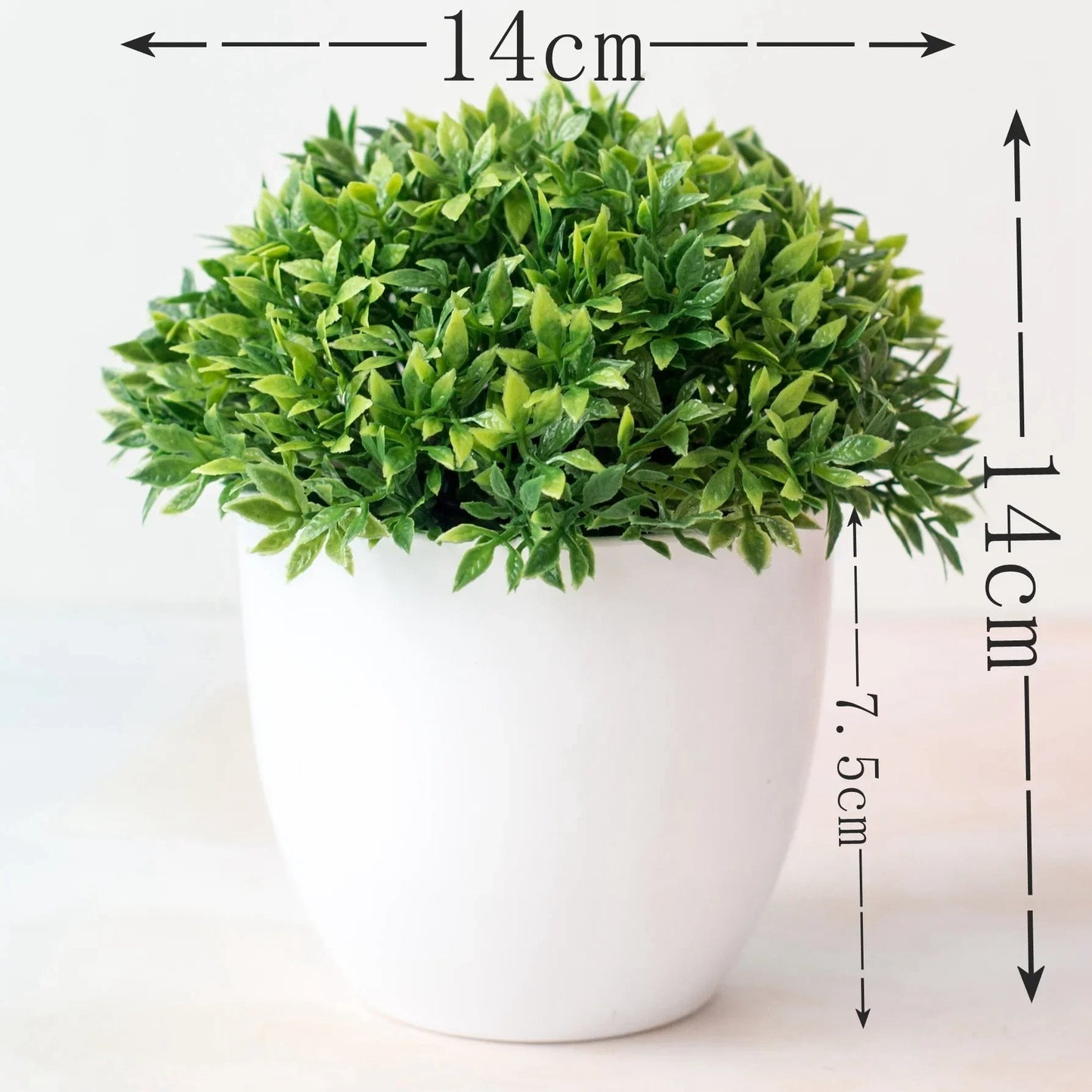 Plushyfe™ GreenGlow – Mini Artificial Plastic Tree for Home