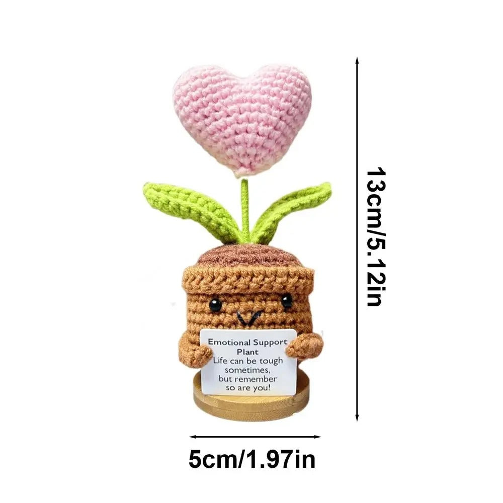 Plushyfe™ LoveKnot – Woven Heart Flower Energy Keepsake