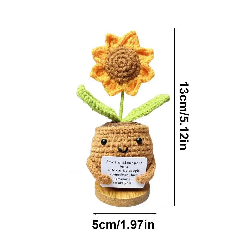 Plushyfe™ LoveKnot – Woven Heart Flower Energy Keepsake
