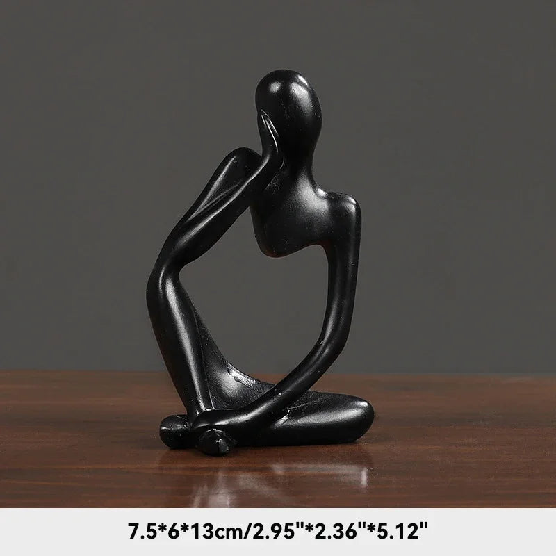Plushyfe™ MindPose – Nordic Thinker Yoga Statue