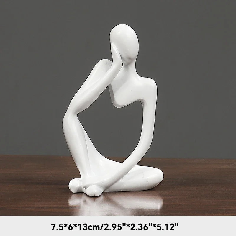Plushyfe™ MindPose – Nordic Thinker Yoga Statue