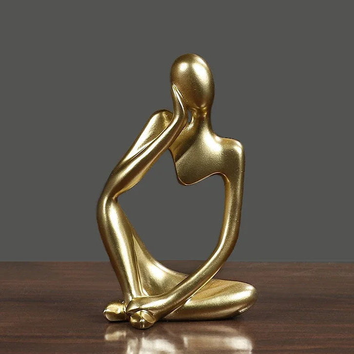 Plushyfe™ MindPose – Nordic Thinker Yoga Statue