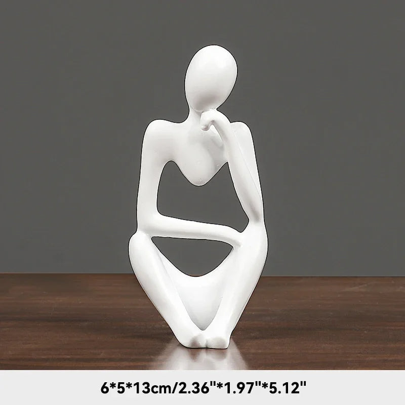 Plushyfe™ MindPose – Nordic Thinker Yoga Statue