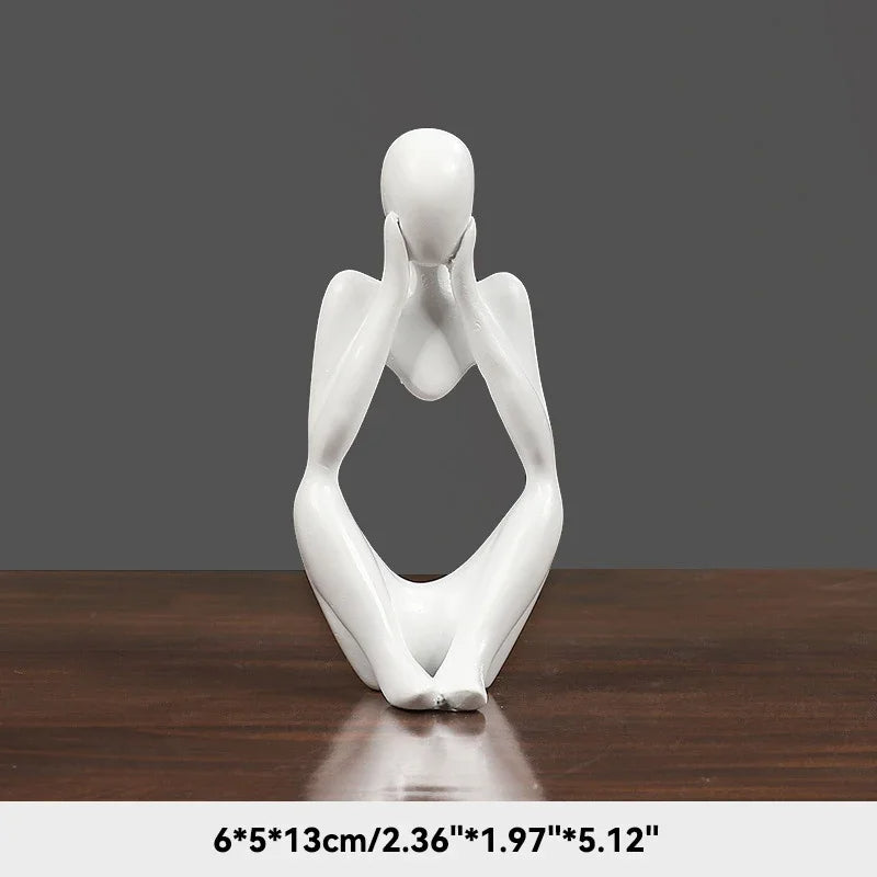 Plushyfe™ MindPose – Nordic Thinker Yoga Statue