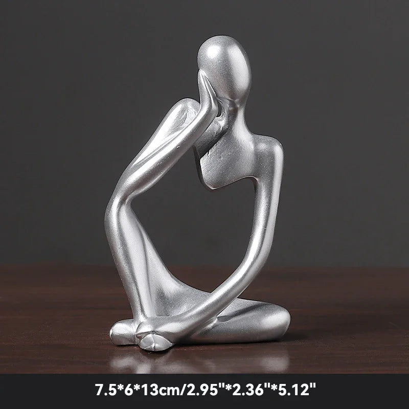 Plushyfe™ MindPose – Nordic Thinker Yoga Statue