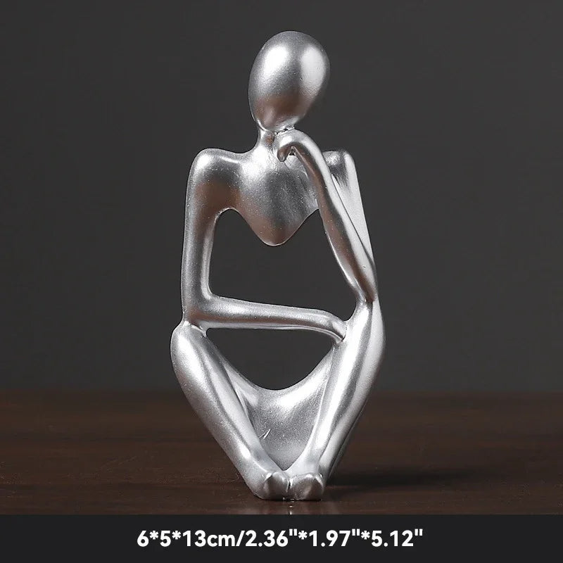 Plushyfe™ MindPose – Nordic Thinker Yoga Statue